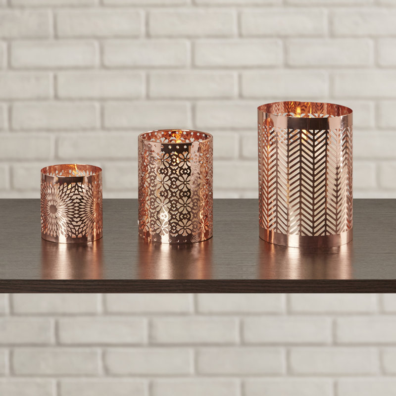 Bloomsbury Market 3 Piece Metal Hurricane Set & Reviews Wayfair